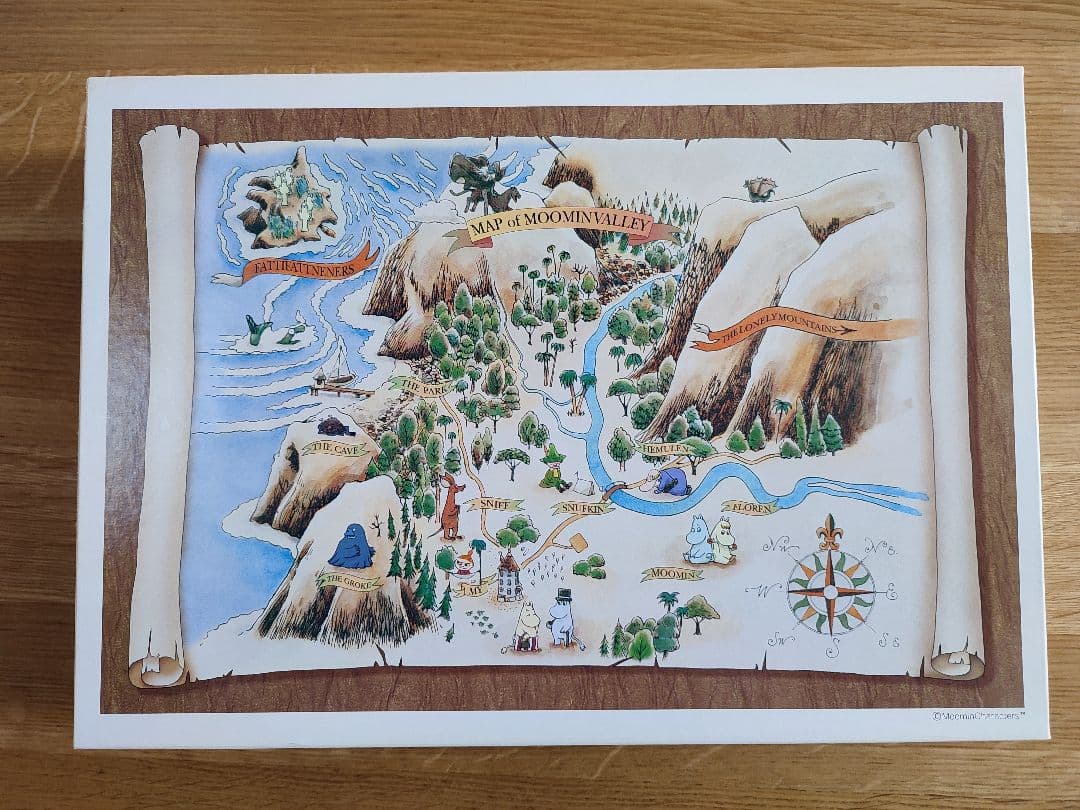 ムーミン谷地図 Ⅰ ジグソーパズル 1000ピース - メルカリ