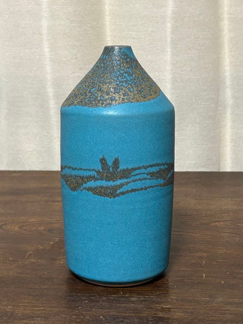 森野泰明 雲藍花瓶