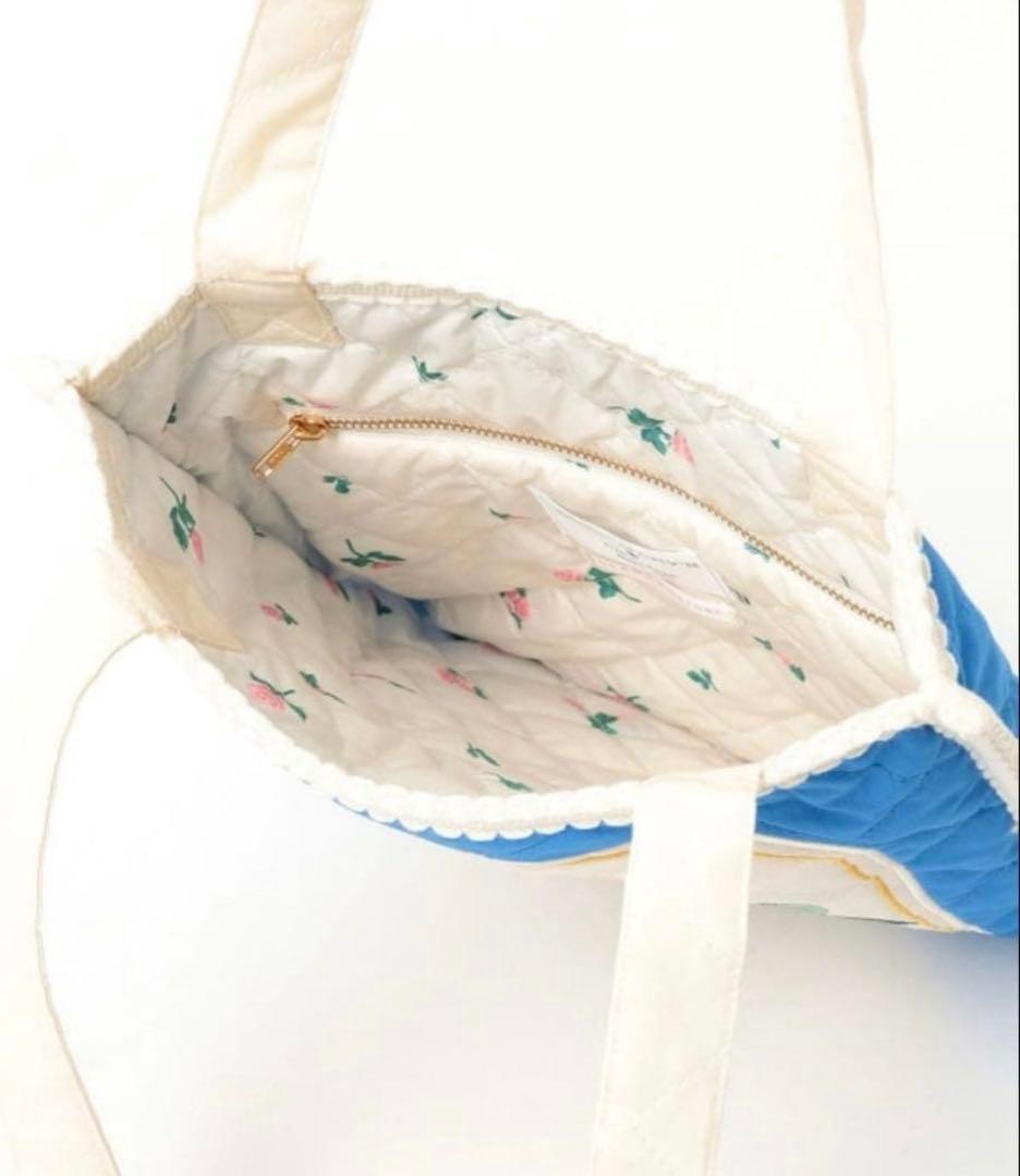 RURU MARY'S / リバーシブル キルティングバッグ トートバッグ 匿名