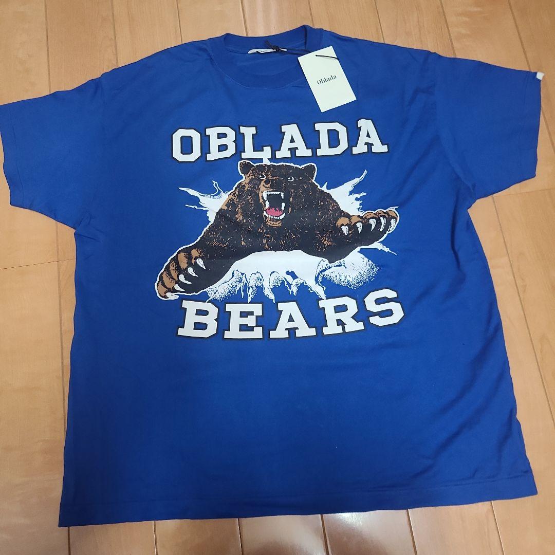 Oblada オブラダ　クマ グラフィック Tシャツ 半袖　新品未使用　タグ付き oblada - BEARS TEE / 熊プリントTシャツ / ブラック | HALLOW's web store