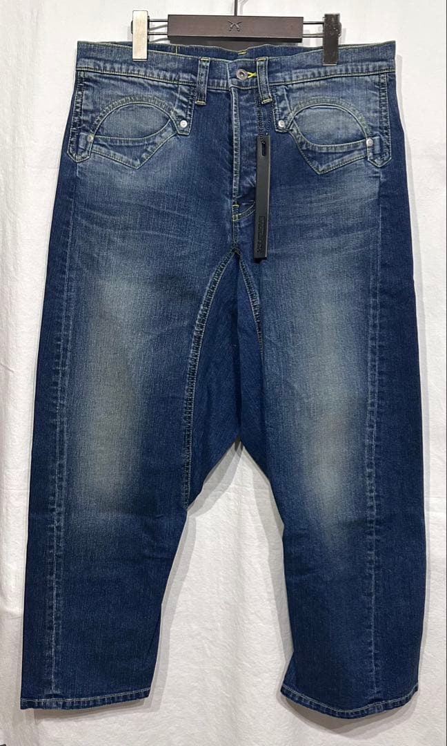 BACKLASHサルエルワイドデニムパンツ/バックラッシュストレッチ