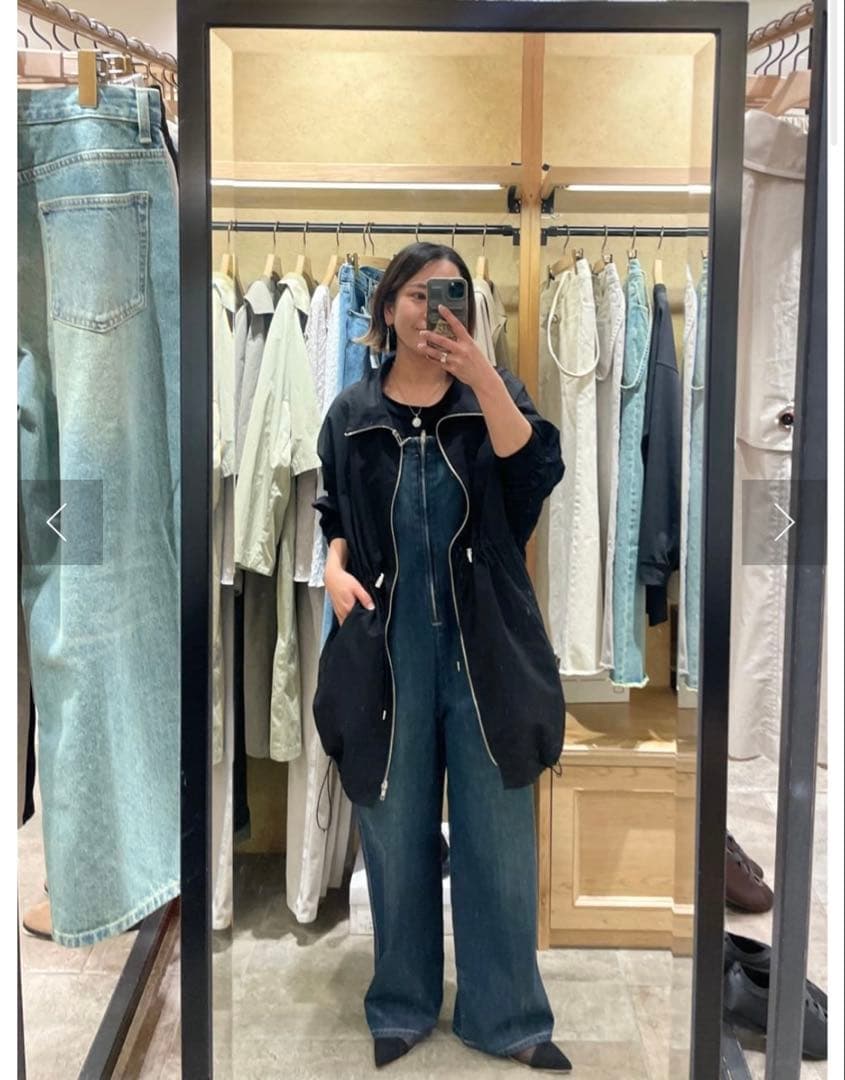 リヴドロワ デニムサロペット ウエストベルト付き 36サイズ - メルカリ