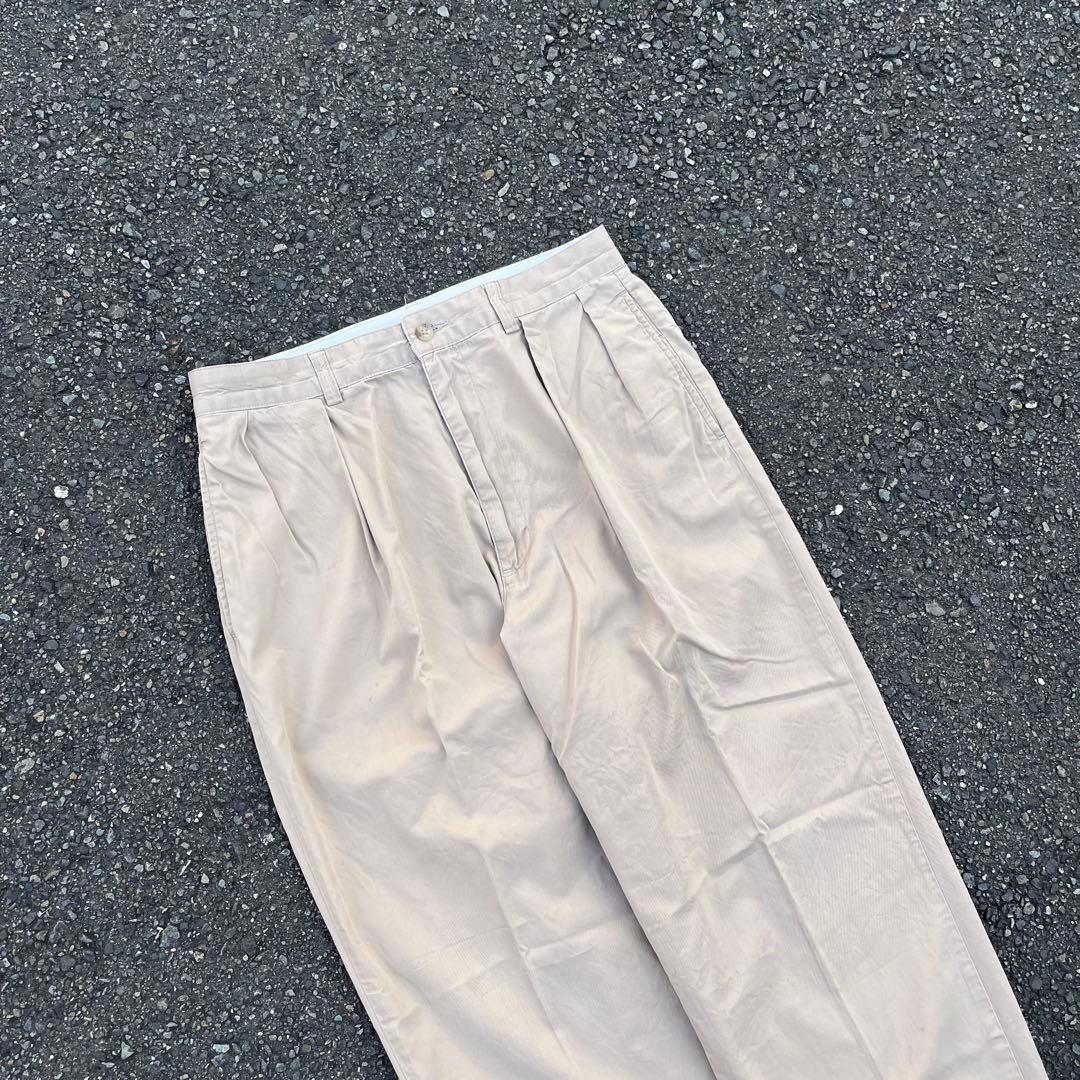 90s POLO GOLF バギーワイド2タックチノ ポロチノ 美品 W32 - メルカリ