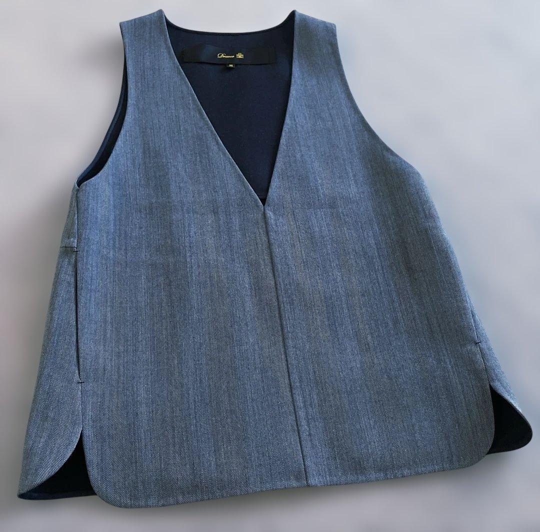 97900 8割引 更に本日限定オフ【美品】drawer ヘリンボーン ジレ￼