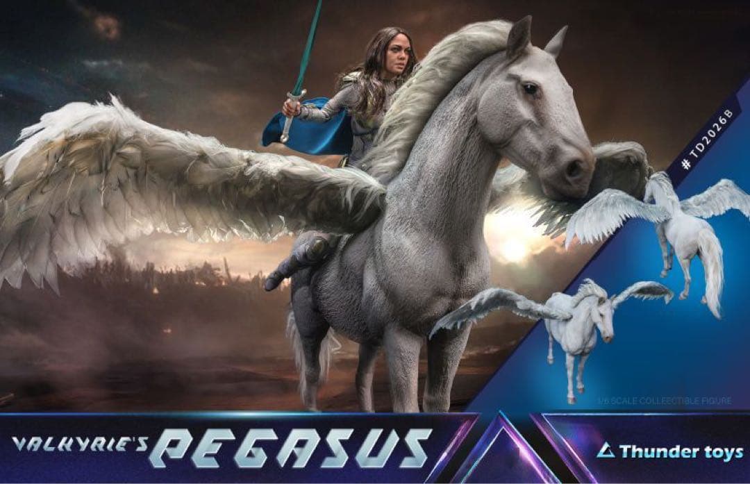新品 フィギュア ヴァルキリー & ペガサス アベンジャーズ エンドゲーム 】ヴァルキリーはペガサスに乗りたいようです【マーベル