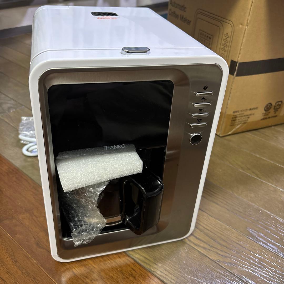 新品】THANKO 全自動3段ミル付きコーヒーメーカー FLAMCMSWH - メルカリ