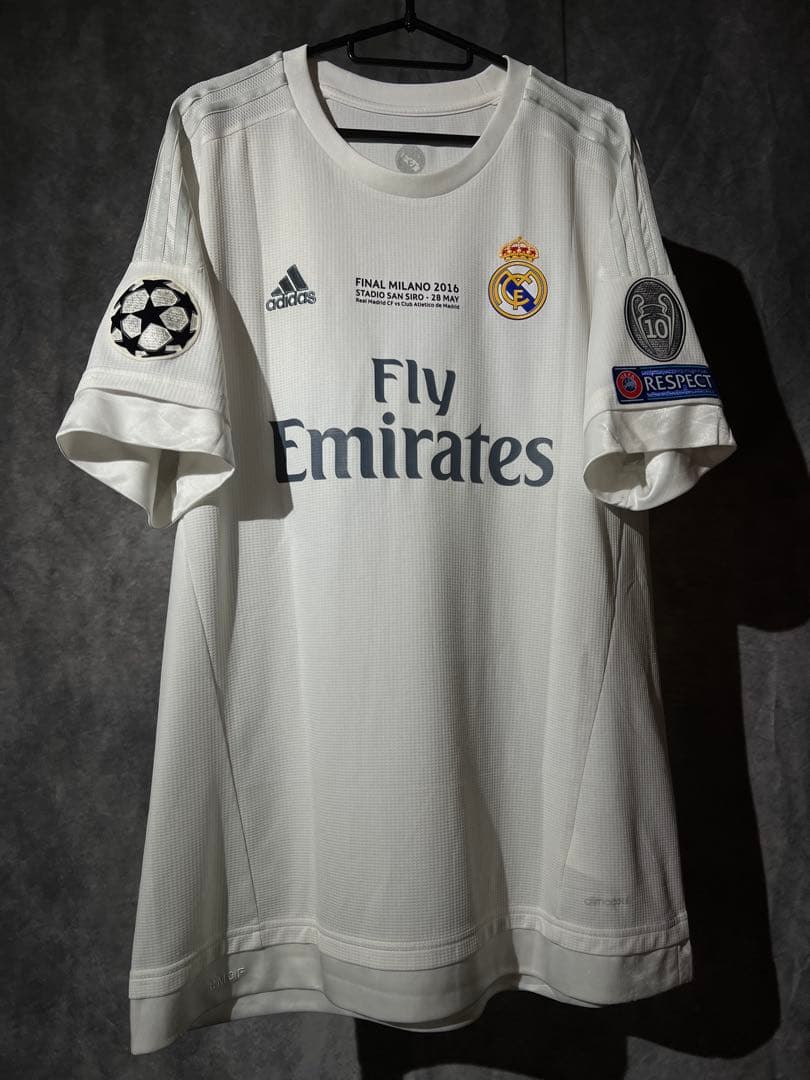 【正規品】ロナウド ＃７ レアル・マドリード１５／１６ＣＬ仕様 (H) 楽天市場】レアルマドリード 15/16 ホーム（白） # 7 RONALDO