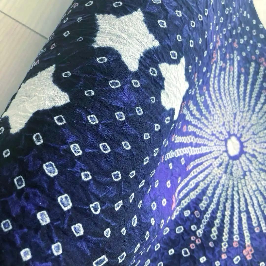 ちぃ 有松鳴海絞り　有松絞り浴衣　反物　湯のし済み　花火　No.2-150