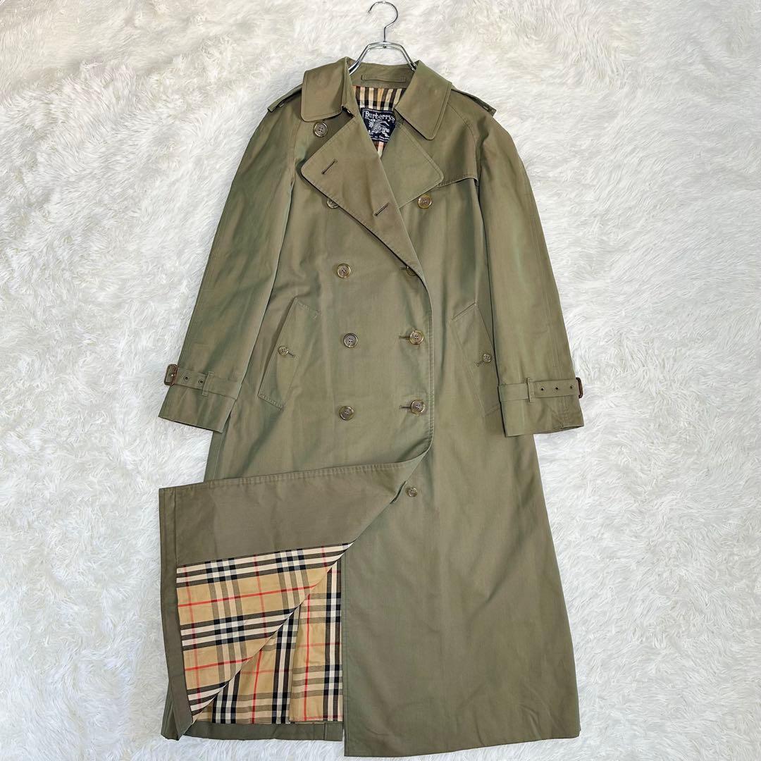 バーバリー トレンチコート ノバチェック 玉蟲色 レディース