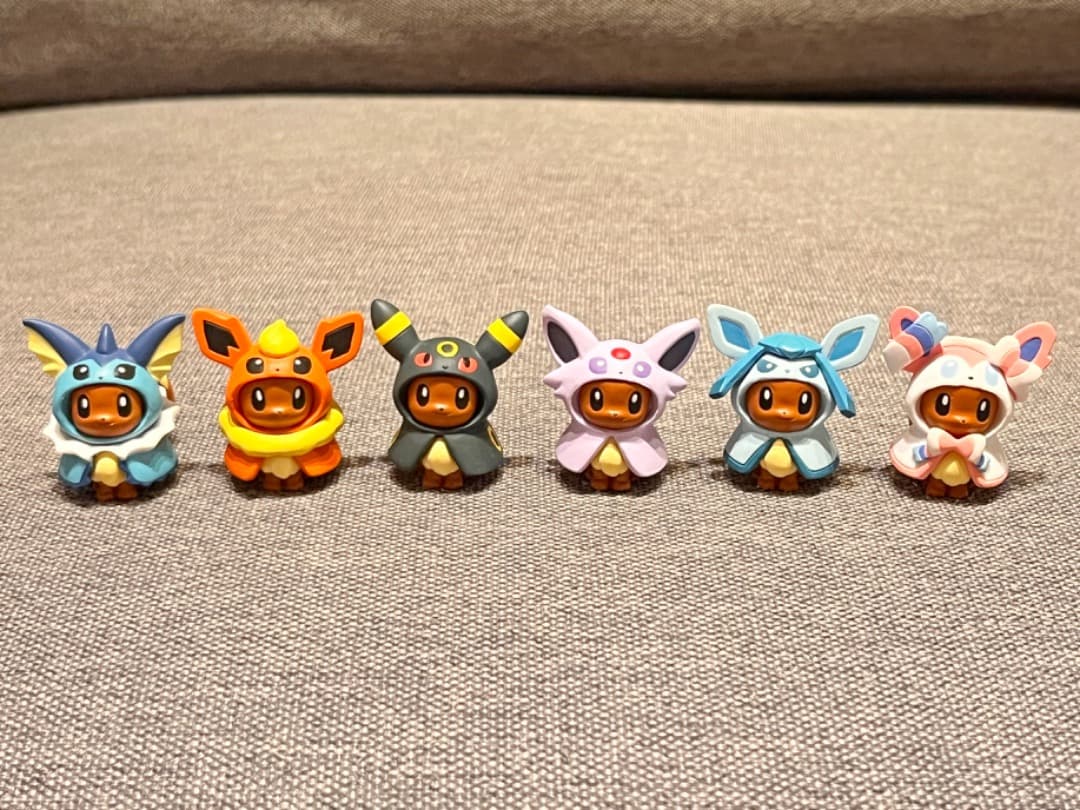ポケモンセンター限定 イーブイ ポンチョシリーズ フィギュア 6種