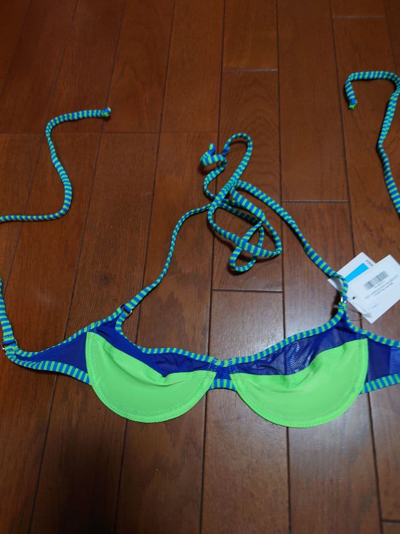 WickedWeasel microminimusライム/ブルーメッシュビキニ