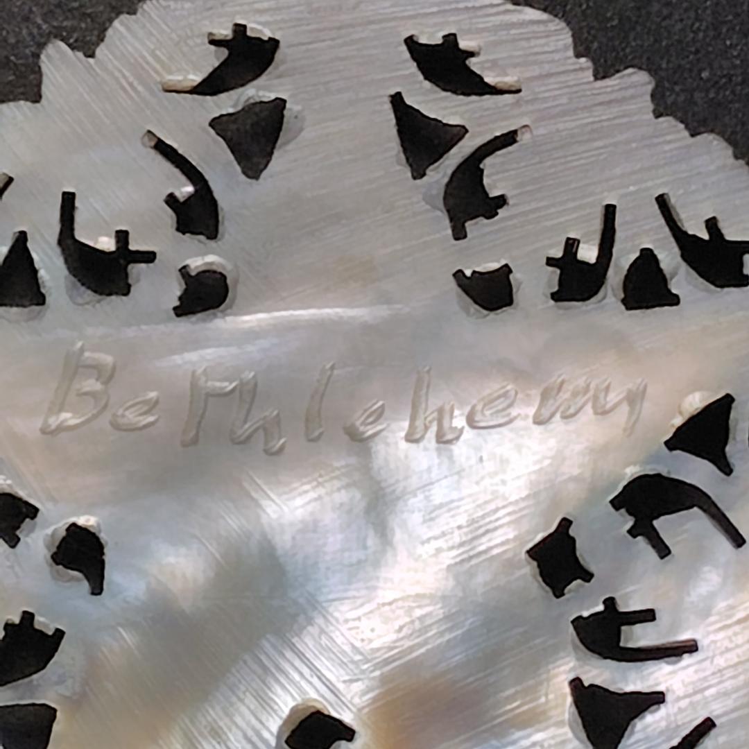 ヴィンテージペンダントトップ ベツレヘム マザーオブパール 五芒星