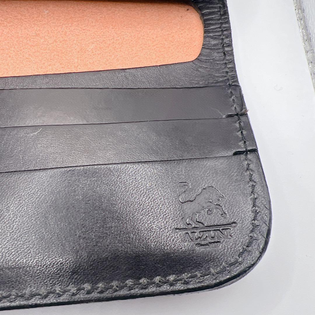 ALZUNI アルズニ 桜 カットワーク レザー ロングウォレット コンチョ