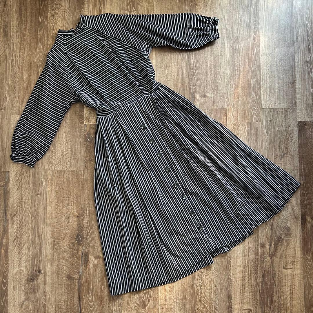 1950s vintage Betty Barclay stripe dress - メルカリ