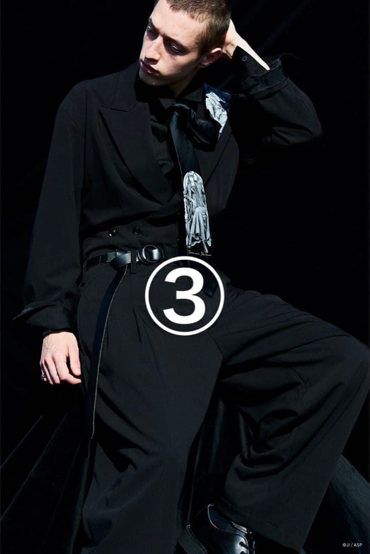 希少 S'YTE 伊藤潤二 ヨウジヤマモト限定 コラボ 富江 ネクタイ シルク