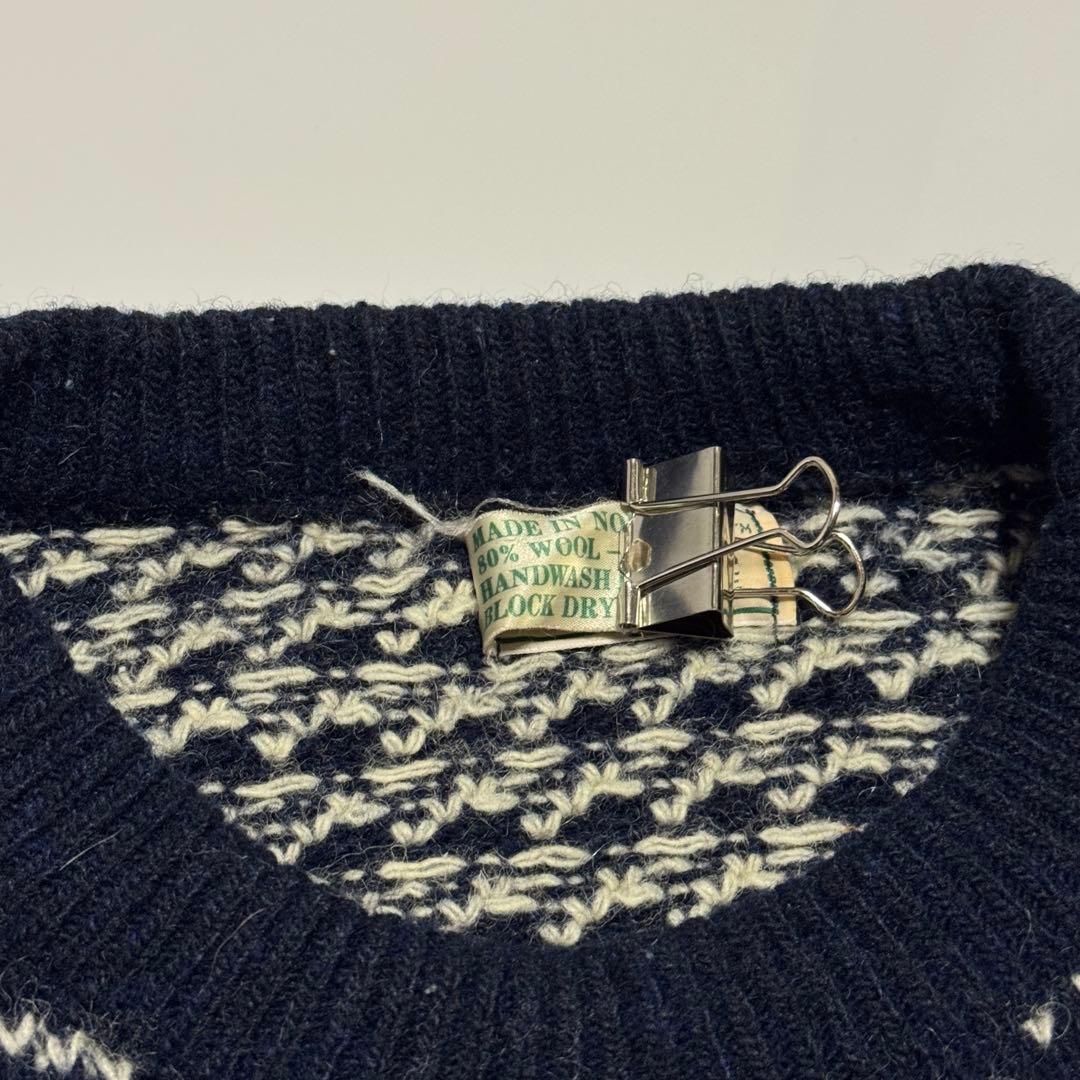 【超希少XXL】80s L.L.Bean バーズアイ ニット ノルウェー製