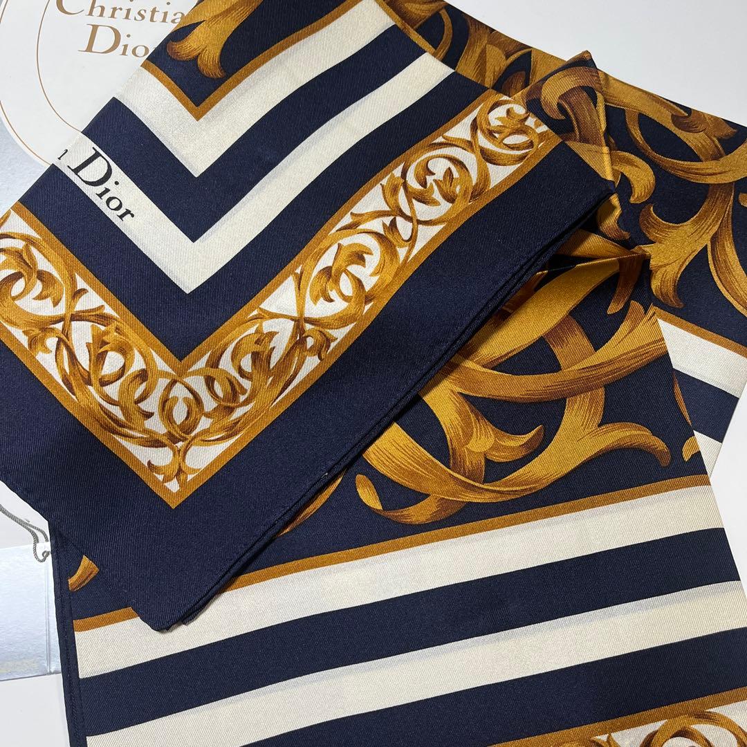 未使用②クリスチャンディオール スカーフ ハンカチ ヴィンテージ 昭和