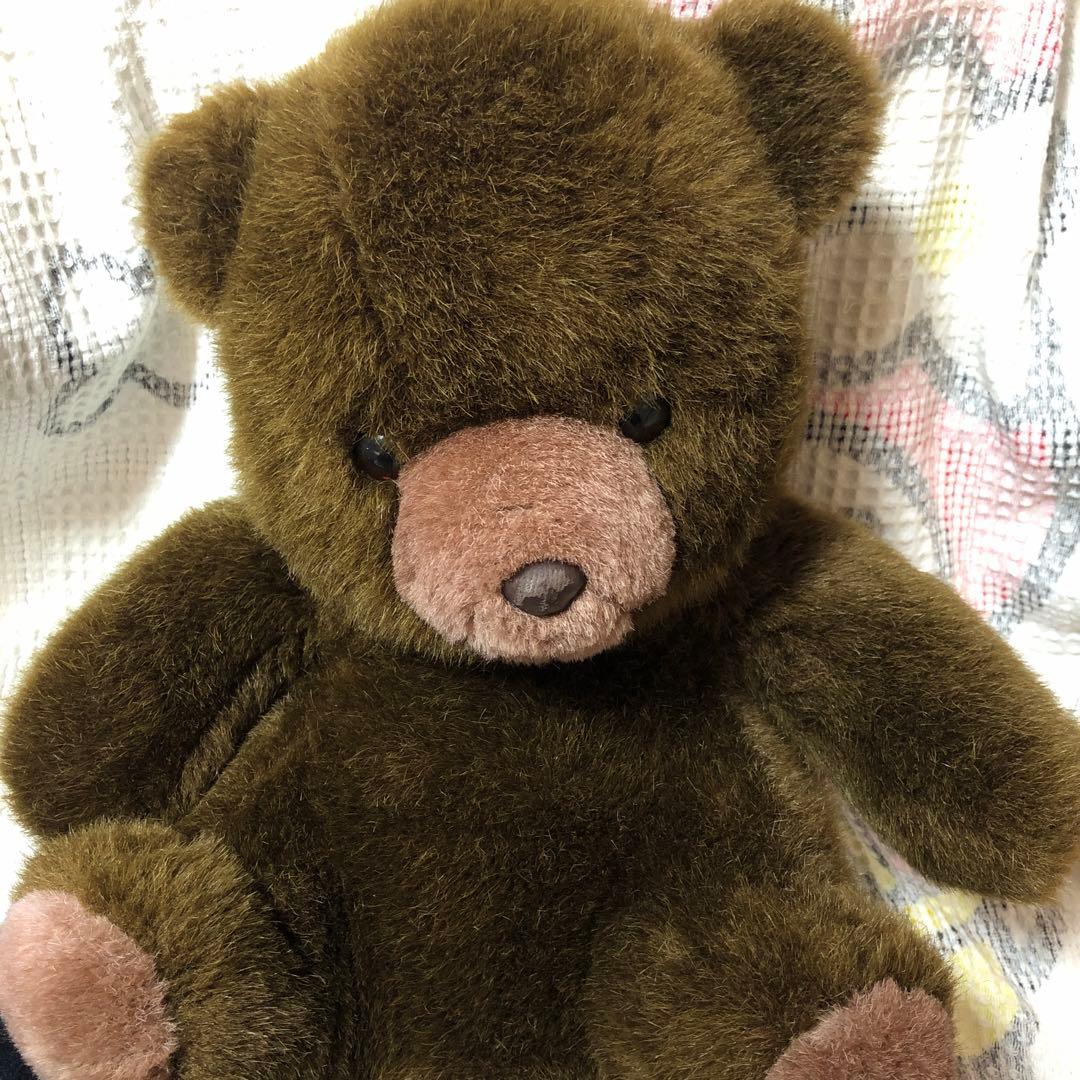 昭和レトロ ヴィンテージ ぬいぐるみの三英 クマ ぬいぐるみ 中古品