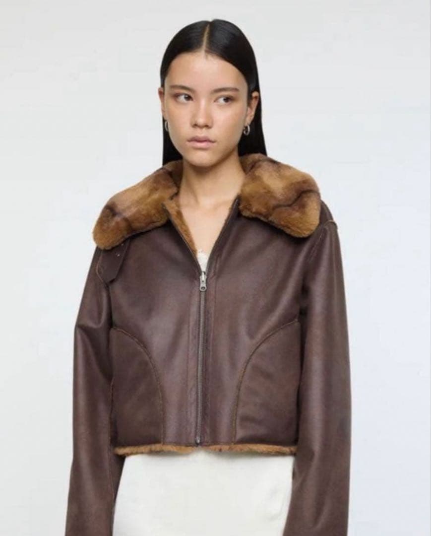 REVER FAUX MOUSSY ファーコート リバーシブル - メルカリ