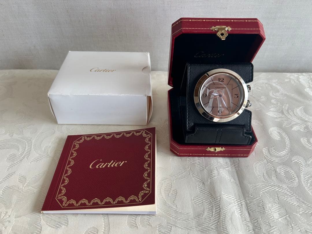 カルティエ　トラベルクロック　稼働していません 楽天市場】カルティエ ラドーニャ トラベルクロック 置時計 GP ユニ