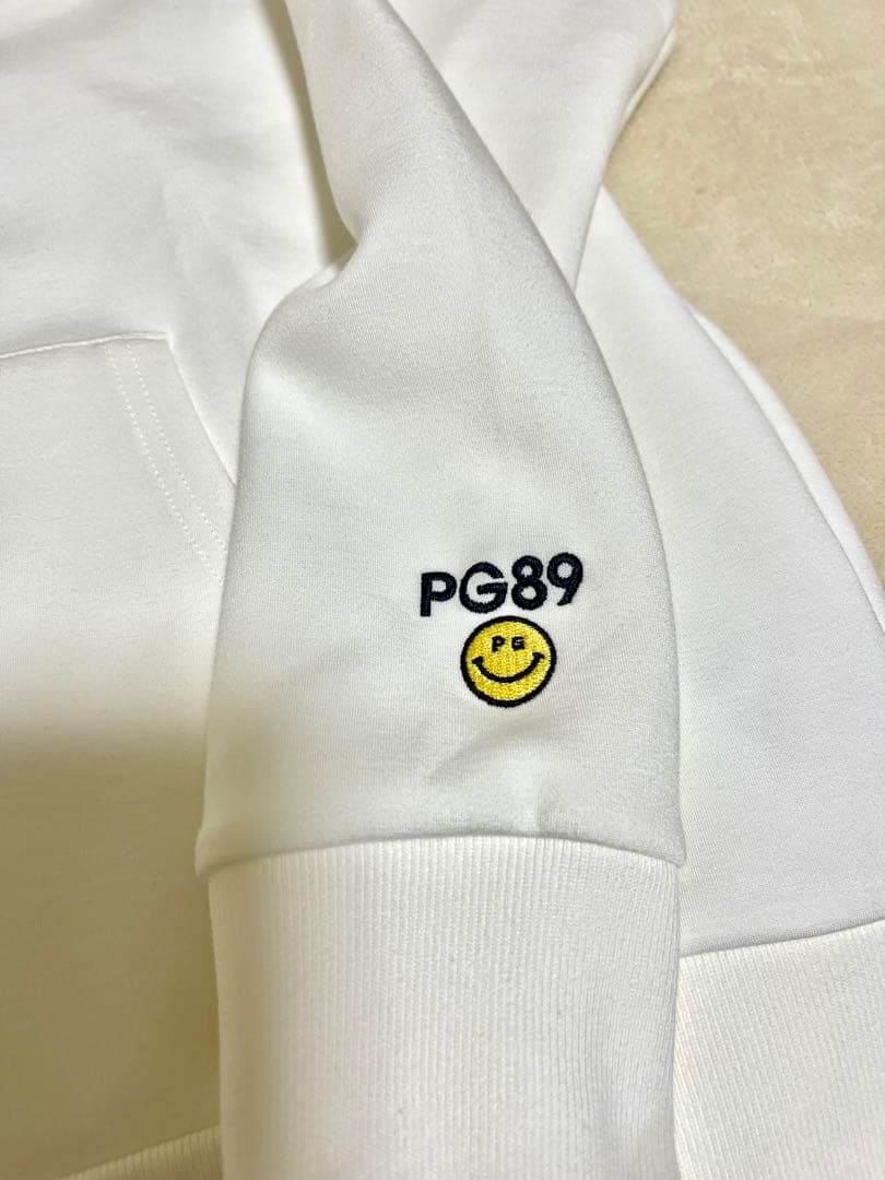 新品未使用】PEARLY GATES ホワイト ジップ付きパーカー - メルカリ