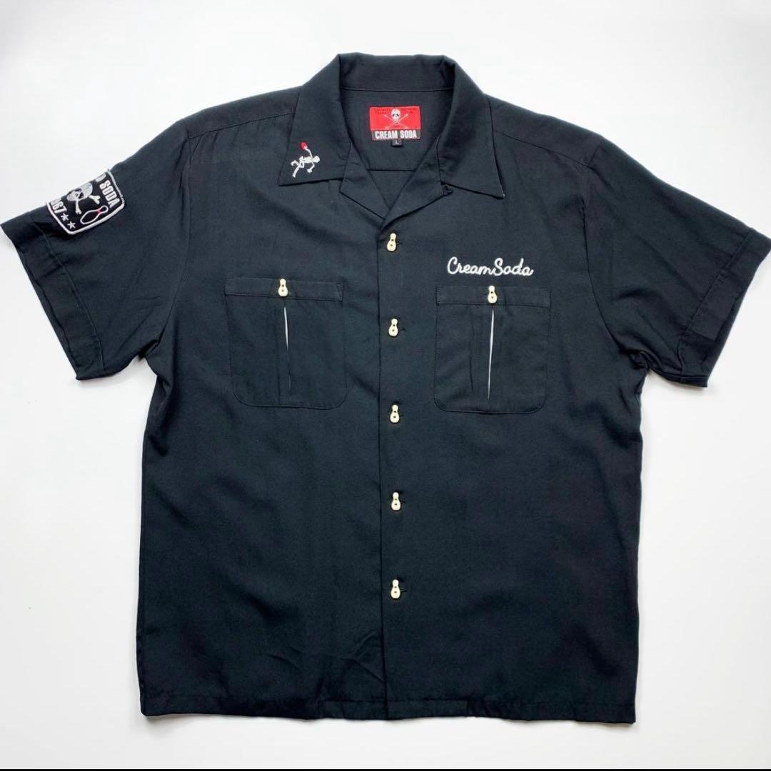 ✨レア✨】クリームソーダ 刺繍 ボウリングシャツ - メルカリ