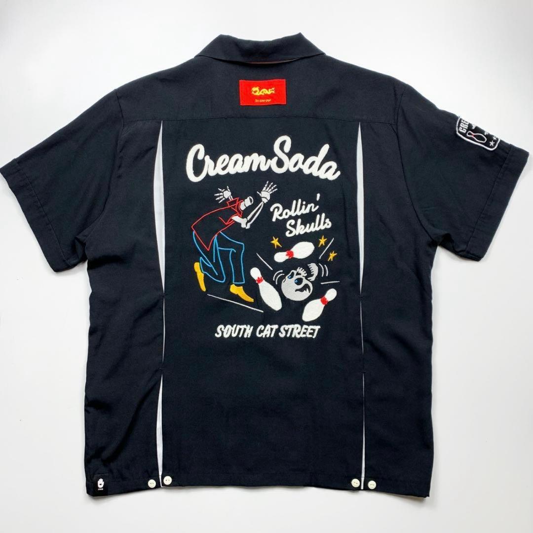 ✨レア✨】クリームソーダ 刺繍 ボウリングシャツ - メルカリ