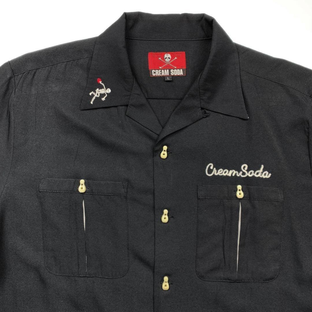 ✨レア✨】クリームソーダ 刺繍 ボウリングシャツ - メルカリ