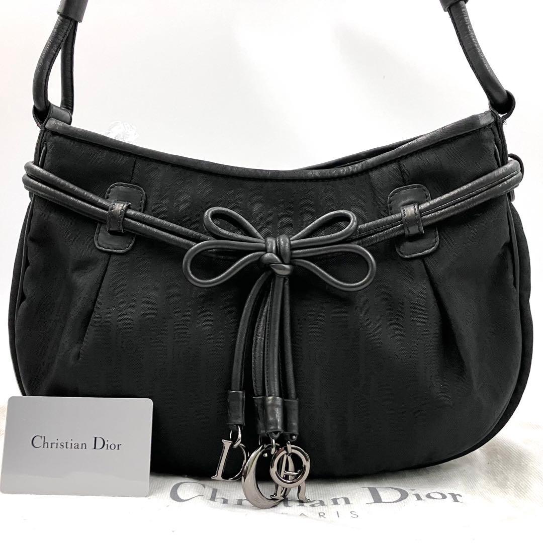 Christian Dior トロッター アクセサリーポーチ ハンドバッグ 黒