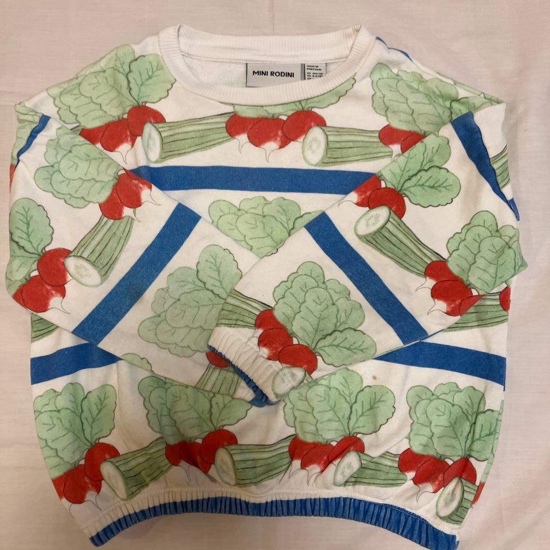 mini rodini / 野菜総柄トレーナー 3-5y 104-110 - メルカリ
