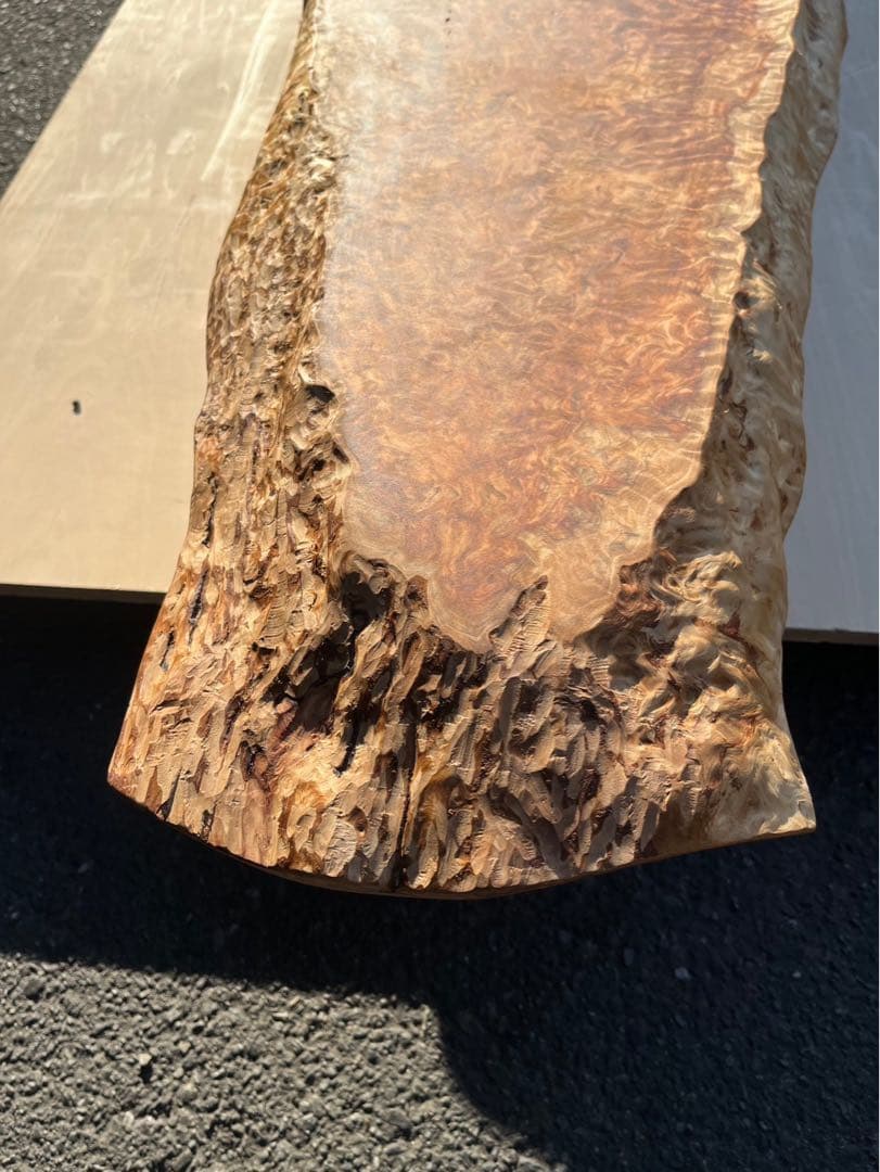 たのメル便] 天杉 漣杢(さざなみもく) ローテーブル 無垢材 新品未使用