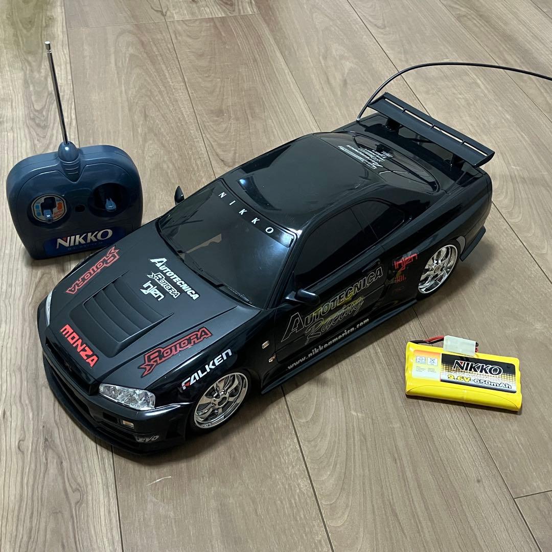 動作OK ニッコー NIKKO 1/10 スカイライン R34 GTR ラジコン - メルカリ