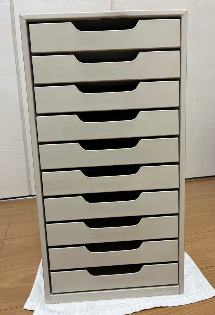 昭和レトロ レターケース KOKUYO 10段 スチール製 A4サイズ 希少