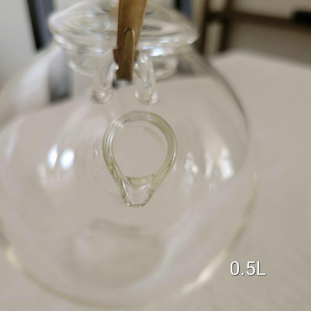 【未使用】クラフトユー まんまる ガラスポット 0.5L