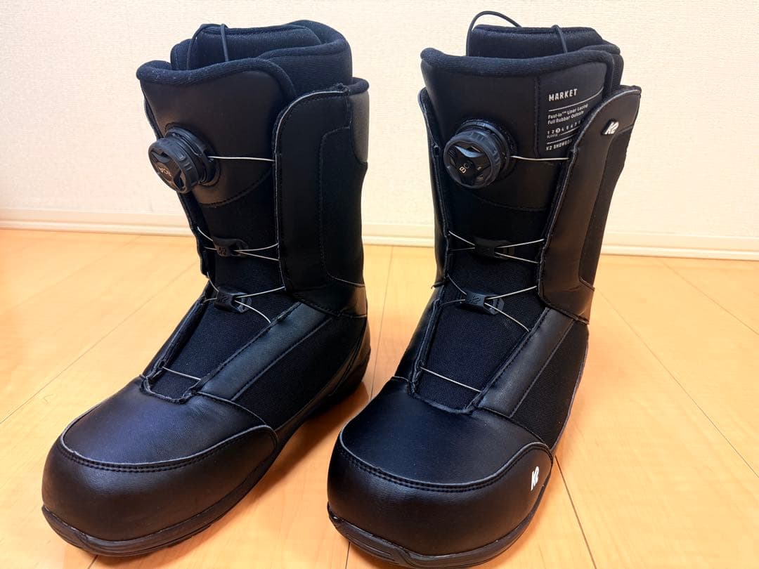 3回使用 K2 MARKET 28cm スノーボードブーツ ブラック BOA K2 日本正規品 スノーボード ブーツ ケーツー K2 MARKET Black MEN'S
