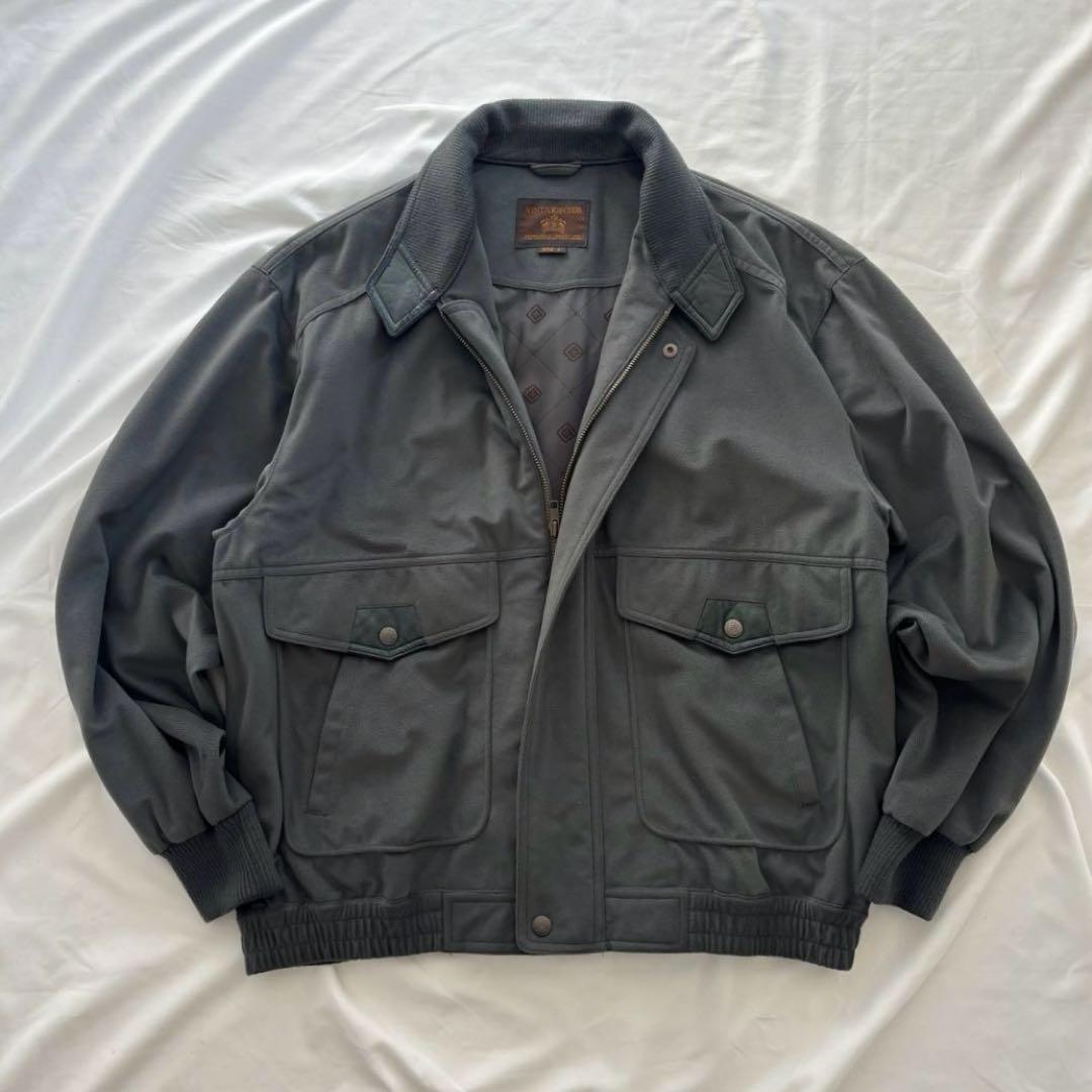 90's vintageスエード調ブルゾン 短丈 アメカジ シティーボーイ - メルカリ