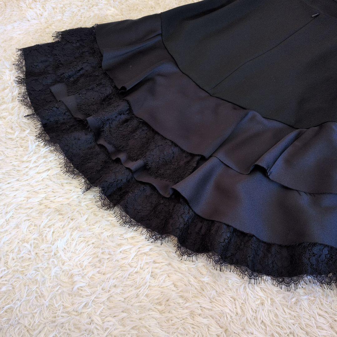 日本製☆FOXEY チュニック フリル 花柄レース 光沢 40 - メルカリ