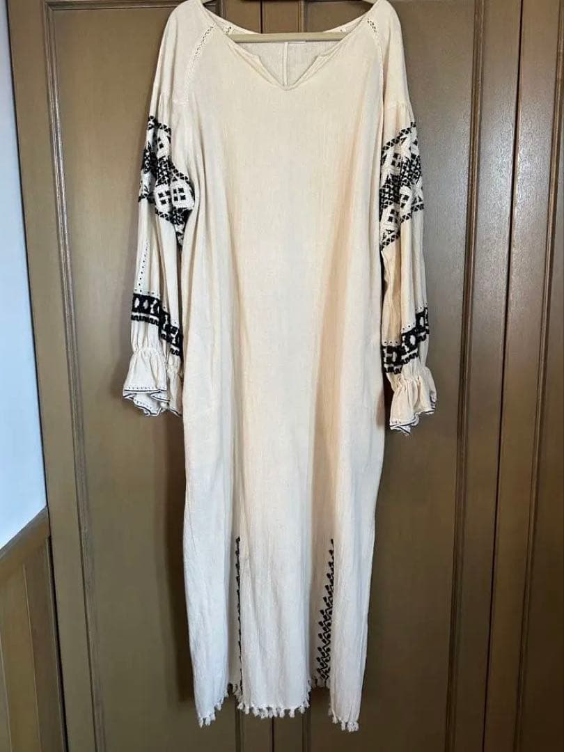 N*.様 セルフポートレイト ワンピース ギピュールレース グレー 花柄