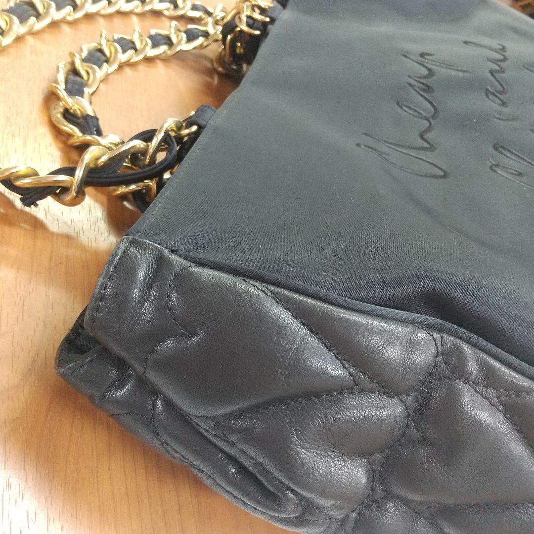 Jura様専用モスキーノ ゴールドチェーン 大判トートバックハート