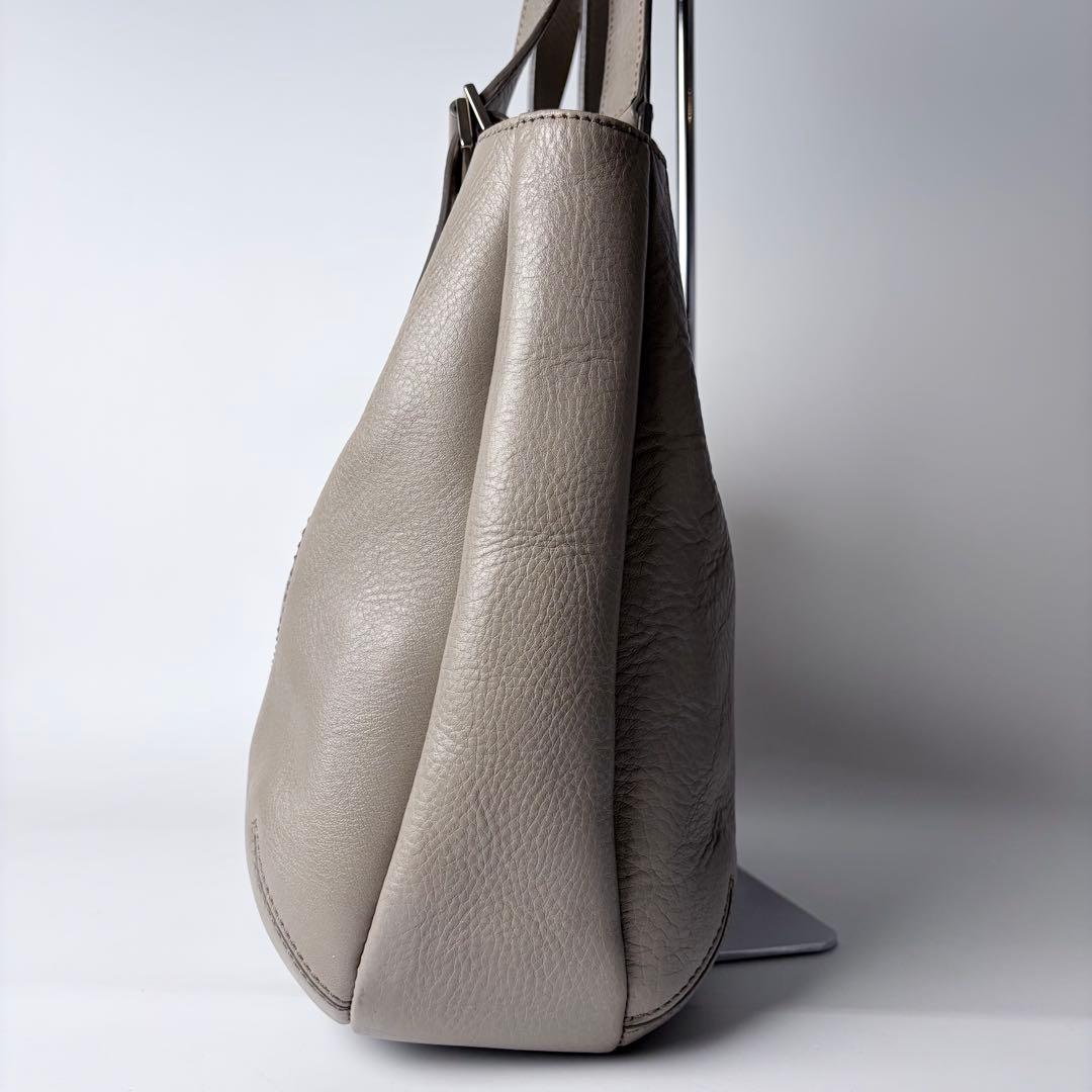 現行】ヒロフSOROソーロM2wayトートグレージュA4可イタリア製 - メルカリ