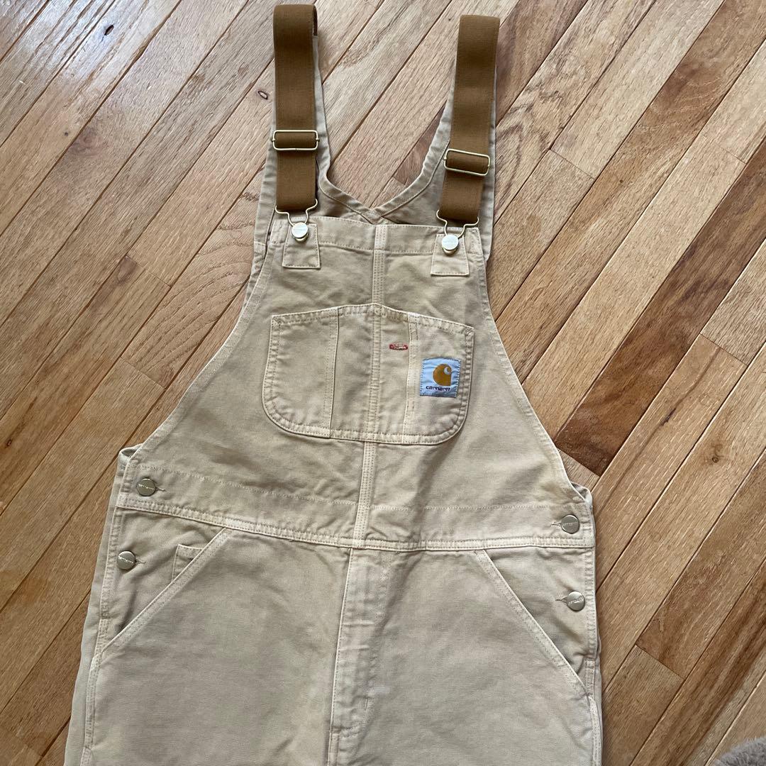 Carhartt オーバーオール ベージュ - メルカリ