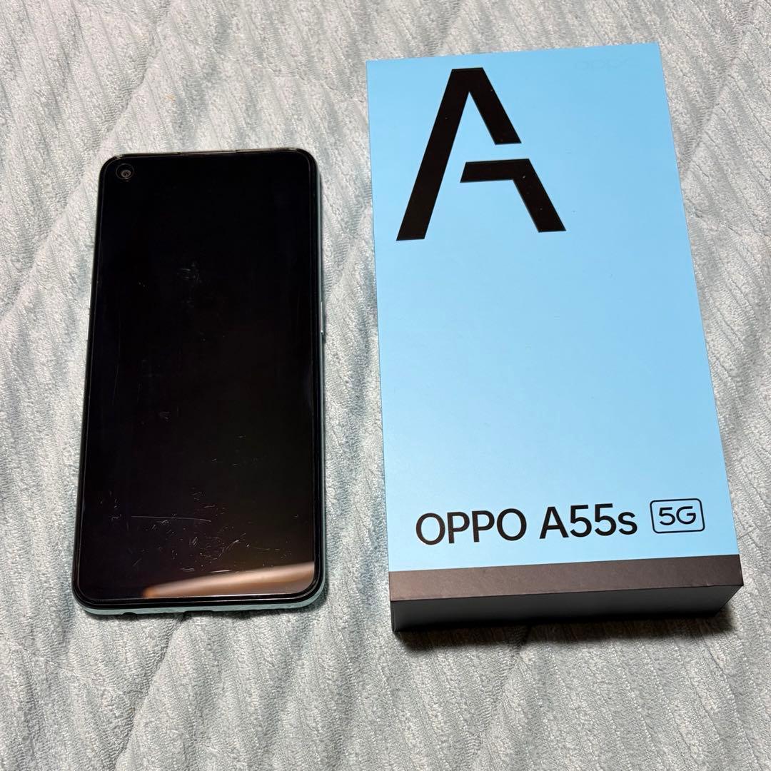 OPPO A55s 5G グリーン SIMフリー 64GB 動作確認済み - メルカリ