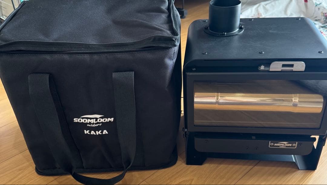 スームルーム SOOMLOOM 薪ストーブ KAKA キャンプギア】SOOMLOOMの卓上暖炉型、真っ黒薪ストーブKAKAを使ってみ