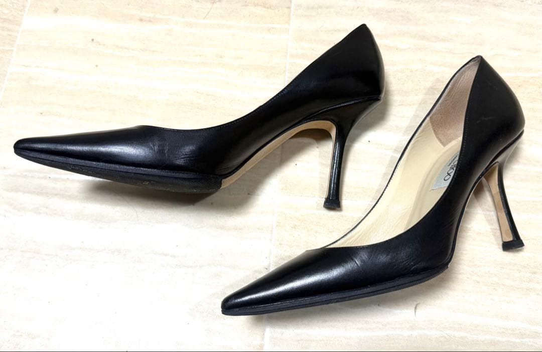 Jimmy Choo パンプス 37ハーフ Jimmy Choo Womens Maple Pump Size 37 7 Black Suede Platform Block