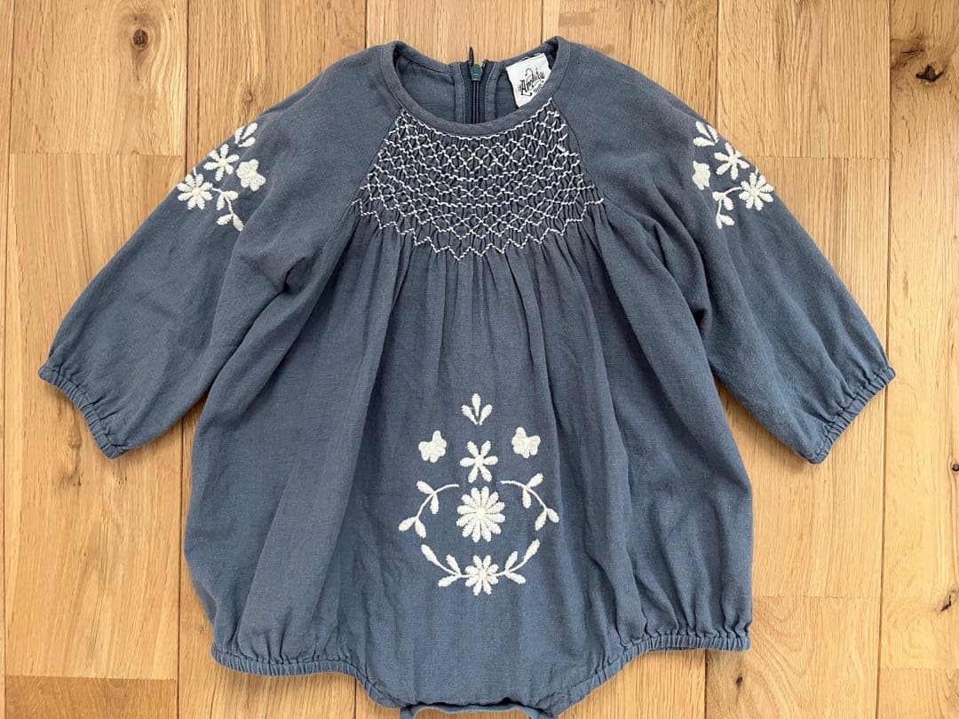 Apolina Kids ロンパース ブルーグレー 18-24m - メルカリ