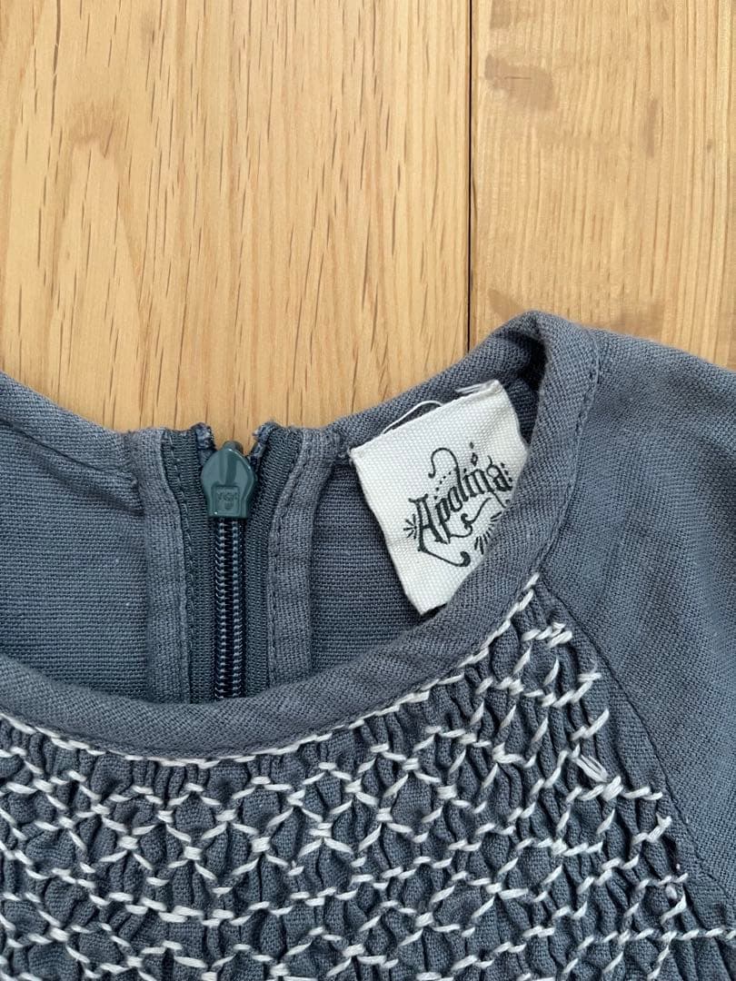 Apolina Kids ロンパース ブルーグレー 18-24m - メルカリ