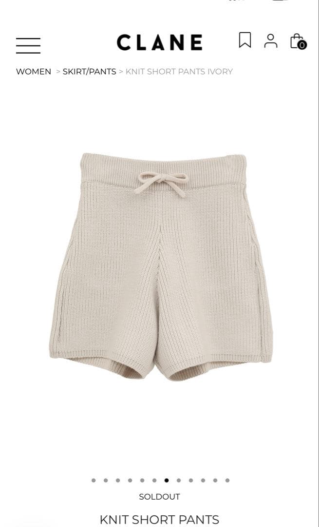 CLANE KNIT SHORT PANTS - メルカリ