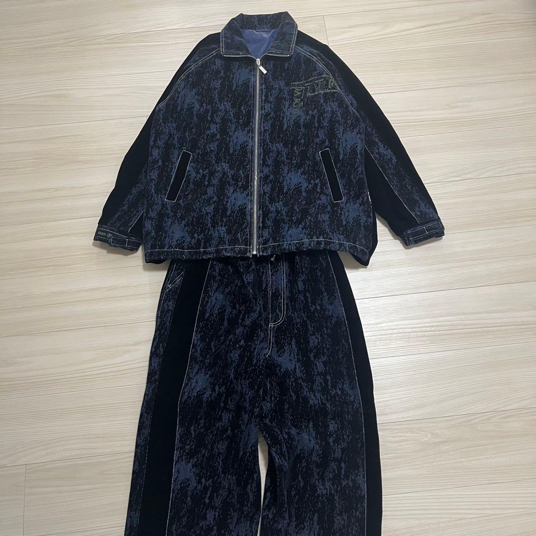 極美品✨90s PARTO SPORT ヘビーベロアセットアップ上下 B系Y2K - メルカリ