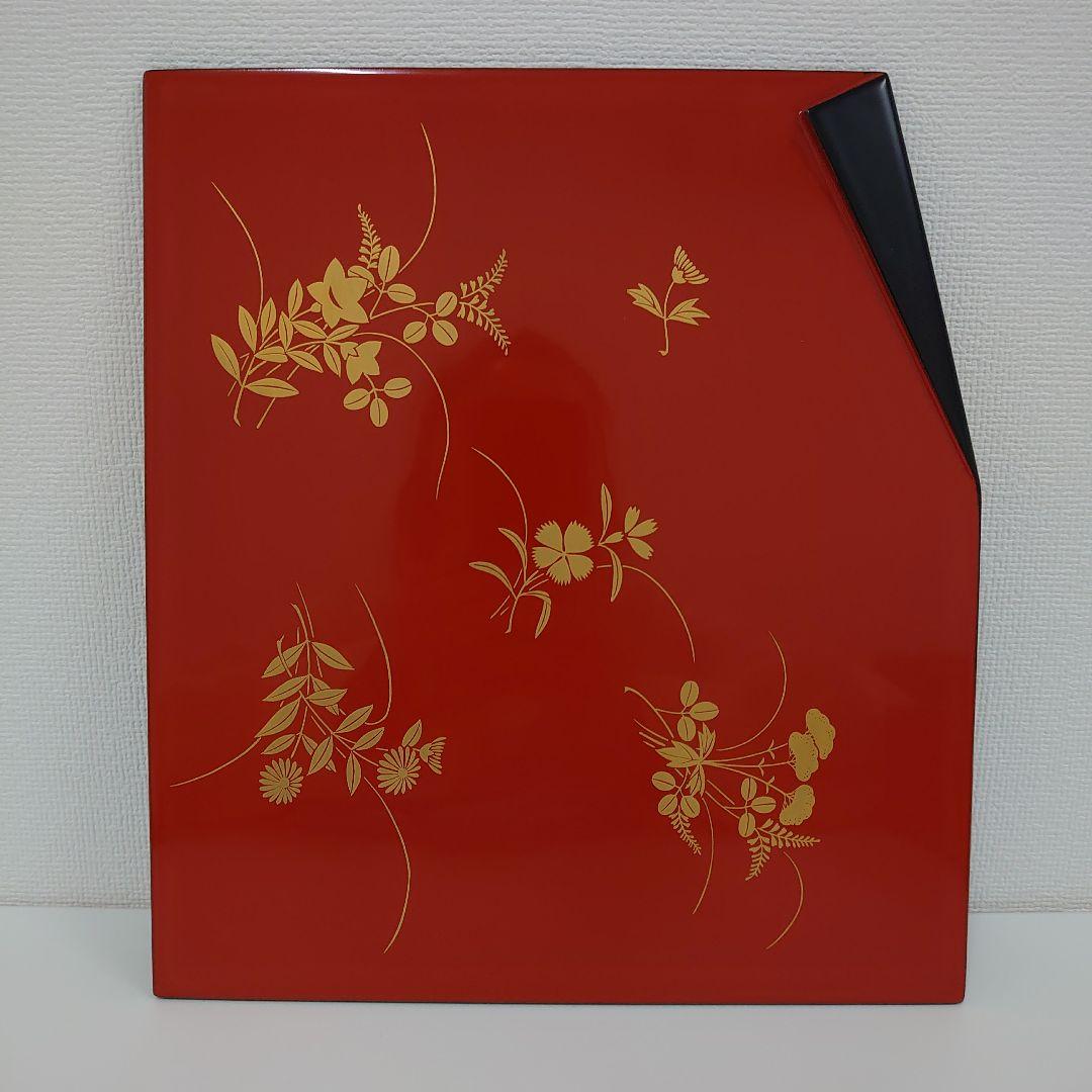 未使用 平安 象彦 菊蒔絵 小吸物膳 5客組 共布 共箱 懐石道具 木製漆器