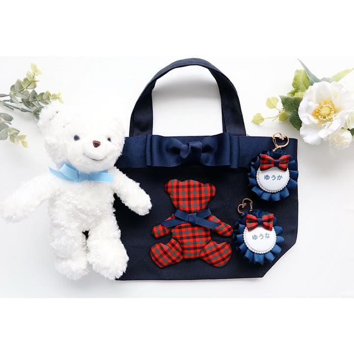 ◇ファミリア風 アップリケ ミニトート バッグ - メルカリ